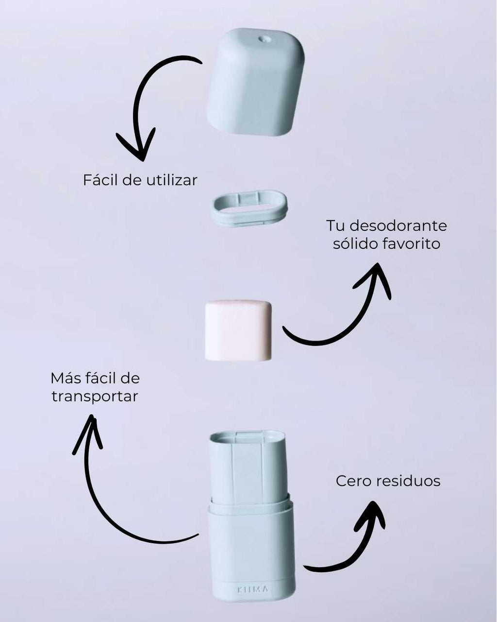 Aplicador + 1 Desodorante Sólido ECO