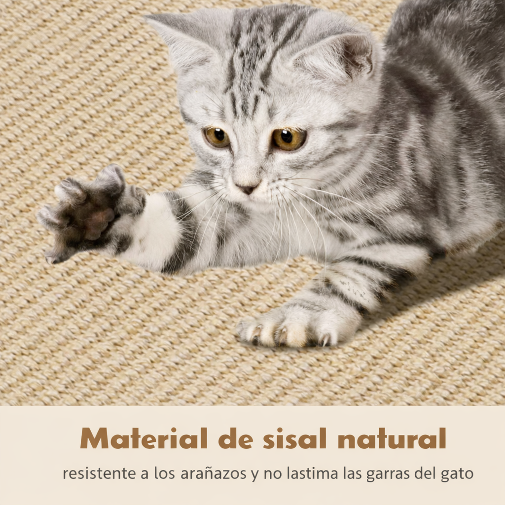 🐾 Nobleza – Alfombra Rascadora para Gatos de Sisal Natural (Pack de 2)