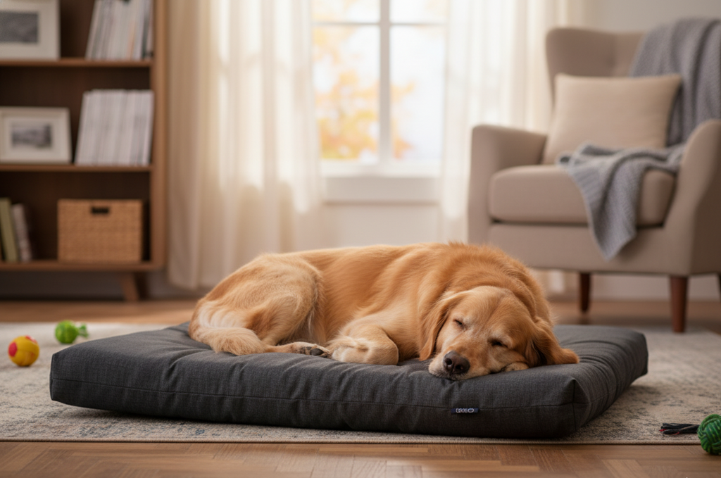 Colchoneta talla grande 95x75 Edgar Sand comodidad y bienestar en formato XL + Comedero Nobleza Gratis