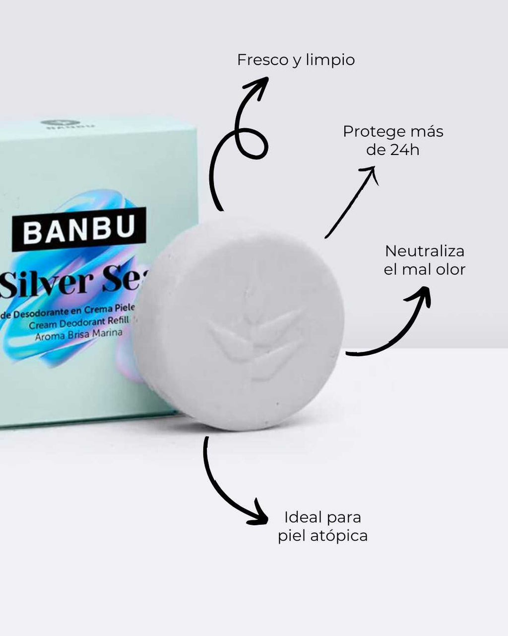 LIQUIDACIÓN Refill Desodorante Crema ECO Piel Sensible SILVER SEA