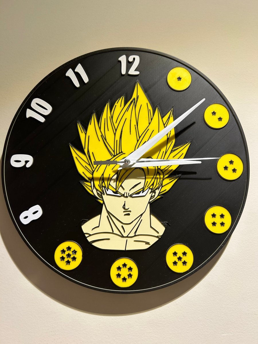 Reloj de pared estilo bola de dragón – Decoración personalizada 24 cm