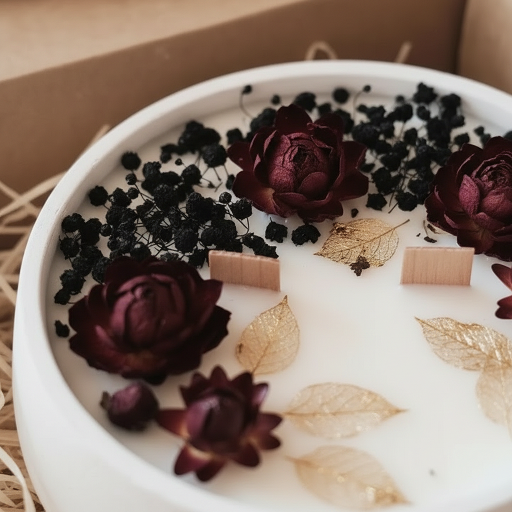 Medianoche en Flor – Vela XL con alma seductora