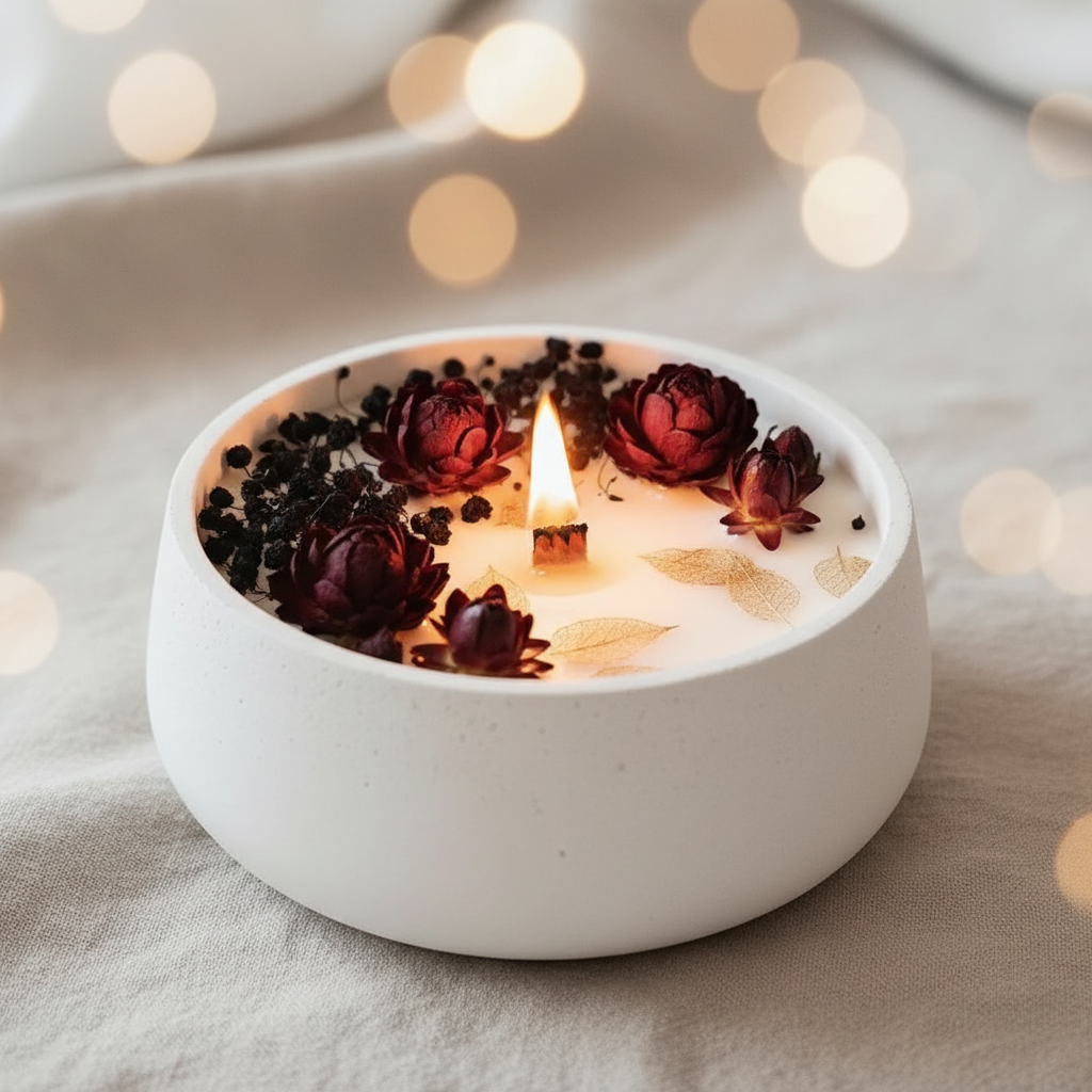 Medianoche en Flor – Vela XL con alma seductora